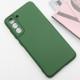 Чохол TPU GETMAN Liquid Silk Full Camera для Samsung Galaxy S21 FE Зелений / Dark green