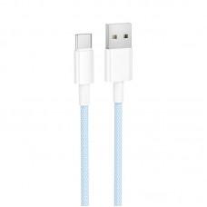 Дата кабель Borofone BX117 Source USB to Type-C 3A (1m) Blue