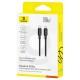 Дата кабель Baseus Silky Series OS Fast Charging Type-C to Type-C 100W (2m) (P10377704) Cluster Black Дата кабель Baseus Silky Series OS Fast Charging Type-C to Type-C 100W (2m) (P10377704) Cluster Black