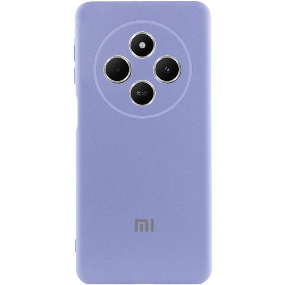 Чохол Silicone Cover Lakshmi Full Camera (AAA) with Logo для Xiaomi Redmi 14C / Poco C75 Бузковий / Dasheen