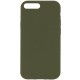Чохол Silicone Case Full Protective (AA) NO LOGO для Apple iPhone 7 plus / 8 plus (5.5") Зелений / Dark Olive