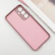 Чохол Silicone Cover Lakshmi Full Camera (AA) with logo для Samsung Galaxy S25 Рожевий / Pink Sand