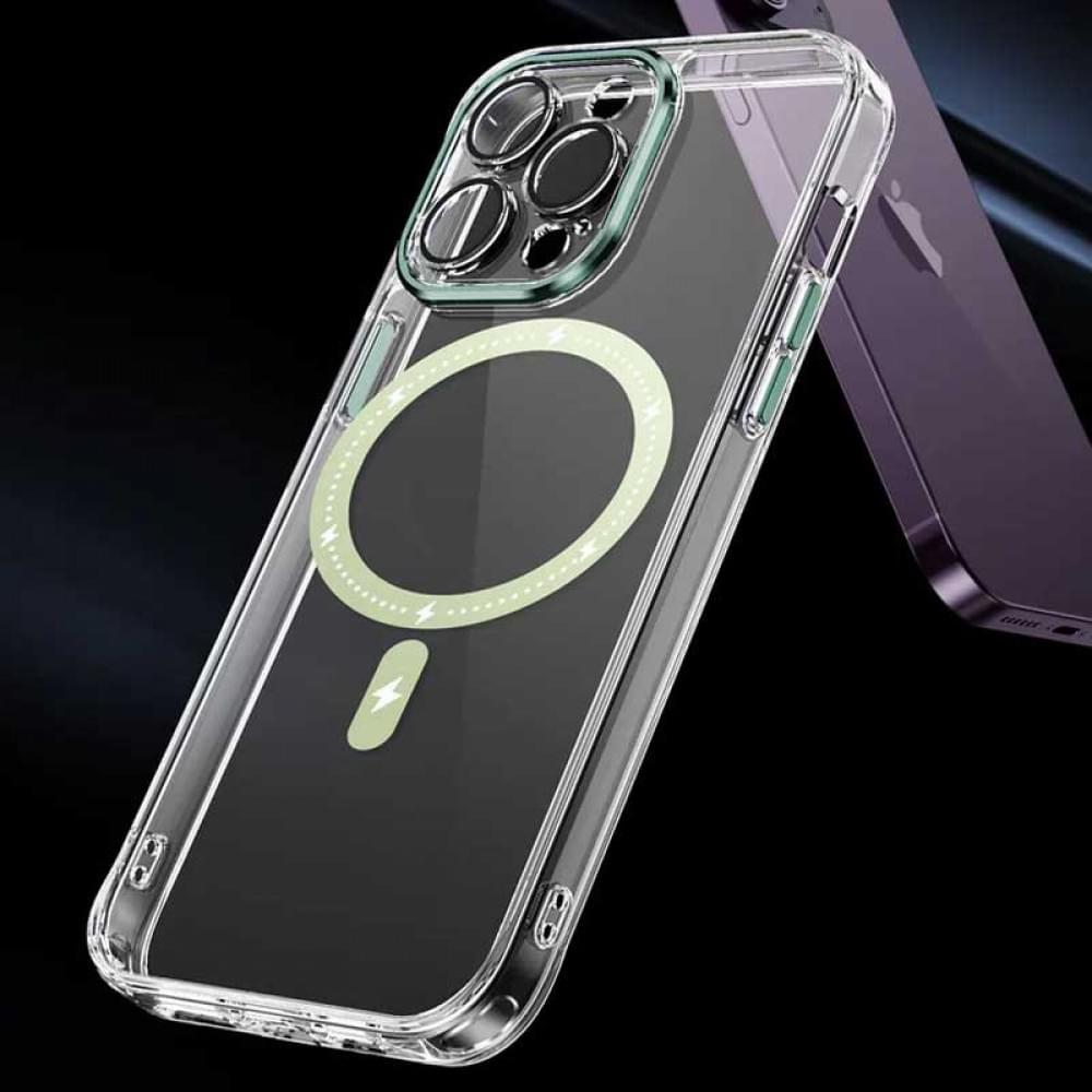 Чохол TPU+PC Colorful with MagSafe для Apple iPhone 13 Pro Max (6.7") Green