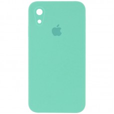 Чохол Silicone Case Square Full Camera Protective (AA) для Apple iPhone XR (6.1") Бірюзовий / Turquoise