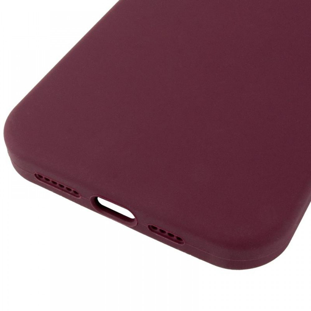 Чохол Silicone Case (AA) Logo with MagSafe для Apple iPhone 11 Pro (5.8") Бордовий / Plum