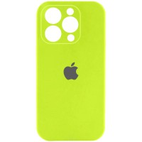 Чохол Silicone Case Full Camera Protective (AA) для Apple iPhone 13 Pro (6.1") Кислотно-зелений / Acid Green