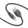 Дата кабель Baseus Jelly Liquid Silica Gel USB to Lightning 2.4A (1.2m) (CAGD000001) Black