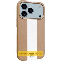 Шкіряний чохол Rally with MagSafe для Apple iPhone 17 Air (6.5") Beige / White