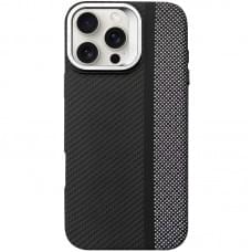 TPU чохол Pixel Craft with MagSafe для Apple iPhone 16 Pro (6.3") Carbon Line