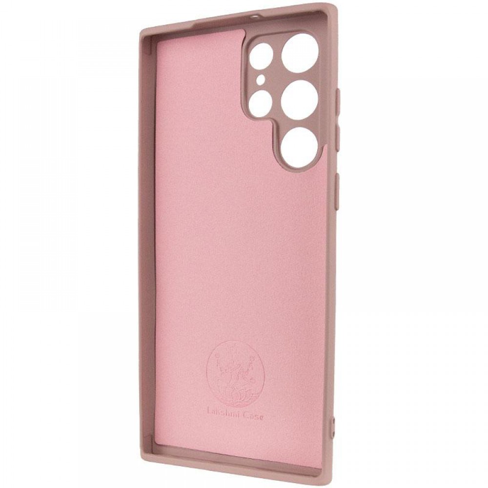 Чохол TPU GETMAN Liquid Silk Full Camera для Samsung Galaxy S24 Ultra Рожевий / Pink Sand