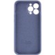 Чохол Silicone Case Full Camera Protective (AA) для Apple iPhone 15 Pro Max (6.7") Сірий / Lavender Gray
