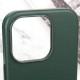 Шкіряний чохол Leather Case (AAA) with MagSafe and Animation для Apple iPhone 16 Pro (6.3") Green