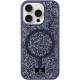 TPU чохол Bling World Rock Diamond with MagSafe для Apple iPhone 16 Pro Max (6.9") Navy Blue