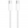 Дата кабель USB-C to USB-C FineWoven for Apple (AAA) (1m) (box) White