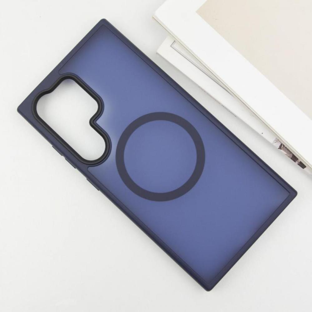 Чохол Ummi Colorful with MagSafe для Samsung Galaxy S26 Ultra Синій / Navy Blue