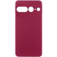 Чохол TPU GETMAN Liquid Silk Full Camera для Google Pixel 7 Pro Бордовий / Marsala