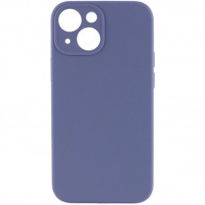 Чохол Silicone Case Full Camera Protective (AA) NO LOGO для Apple iPhone 14 (6.1") Сірий / Lavender Gray