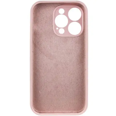 Чохол Silicone Case Full Camera Protective (AA) NO LOGO для Apple iPhone 16 Pro (6.3") Рожевий / Chalk Pink