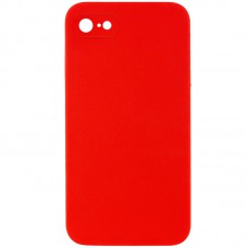 Silicone Case Square Full Camera Protective (AA) NOLOGO для Apple iPhone 7 / 8 / SE (2020) (4.7") Червоний / Red