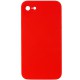Silicone Case Square Full Camera Protective (AA) NOLOGO для Apple iPhone 7 / 8 / SE (2020) (4.7") Червоний / Red