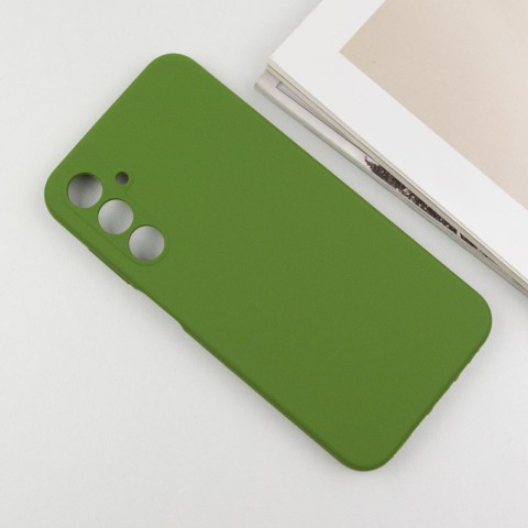 Чохол Silicone Cover Lakshmi Full Camera (AA) для Samsung Galaxy A14 4G/5G Зелений / Dark green