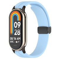 Ремінець Line Magnetic для Xiaomi Mi Band 9/8/10 Блакитний / Blue