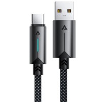 Дата кабель Acefast C19-04 USB to Type-C 3A (1.2m) Black