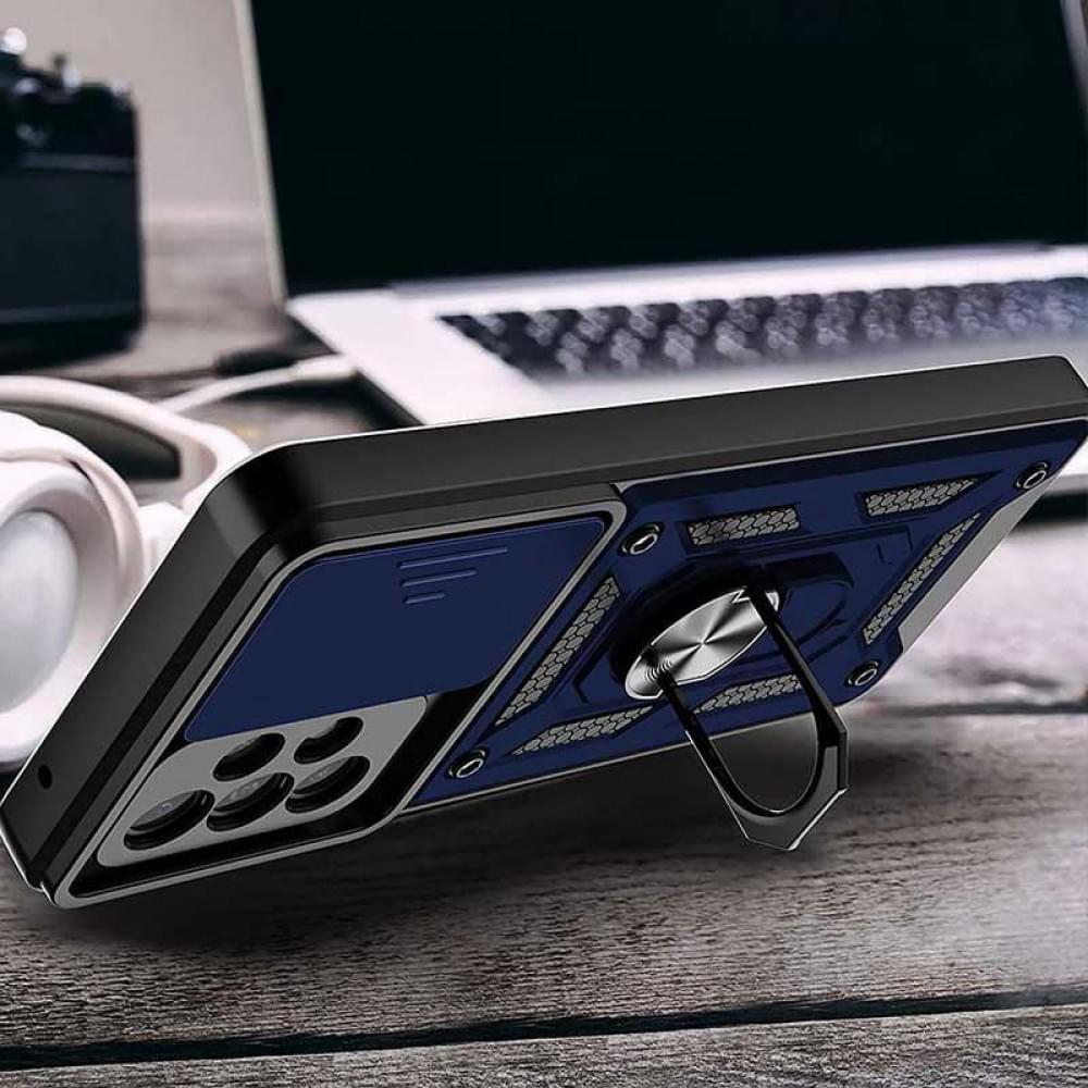 Чохол Ummi Camshield Serge Ring для Samsung Galaxy A72 4G / A72 5G Синій