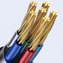 Дата кабель USAMS US-SJ591 Type-C to Type-C PD 100W Transparent Digital Display Cable (2m)