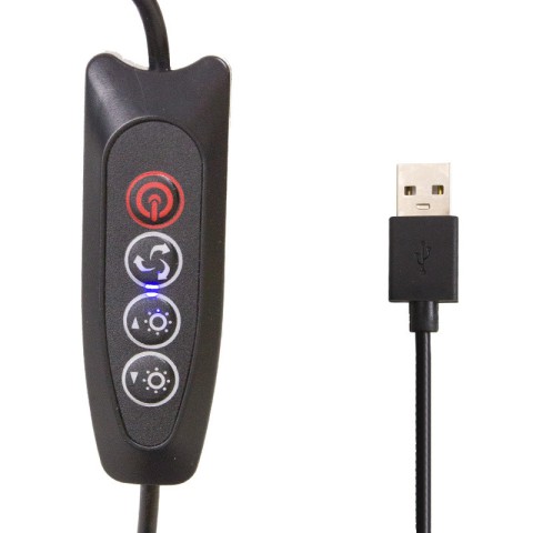 Кільцева світлодіодна LED лампа Flat Ring 8" Black