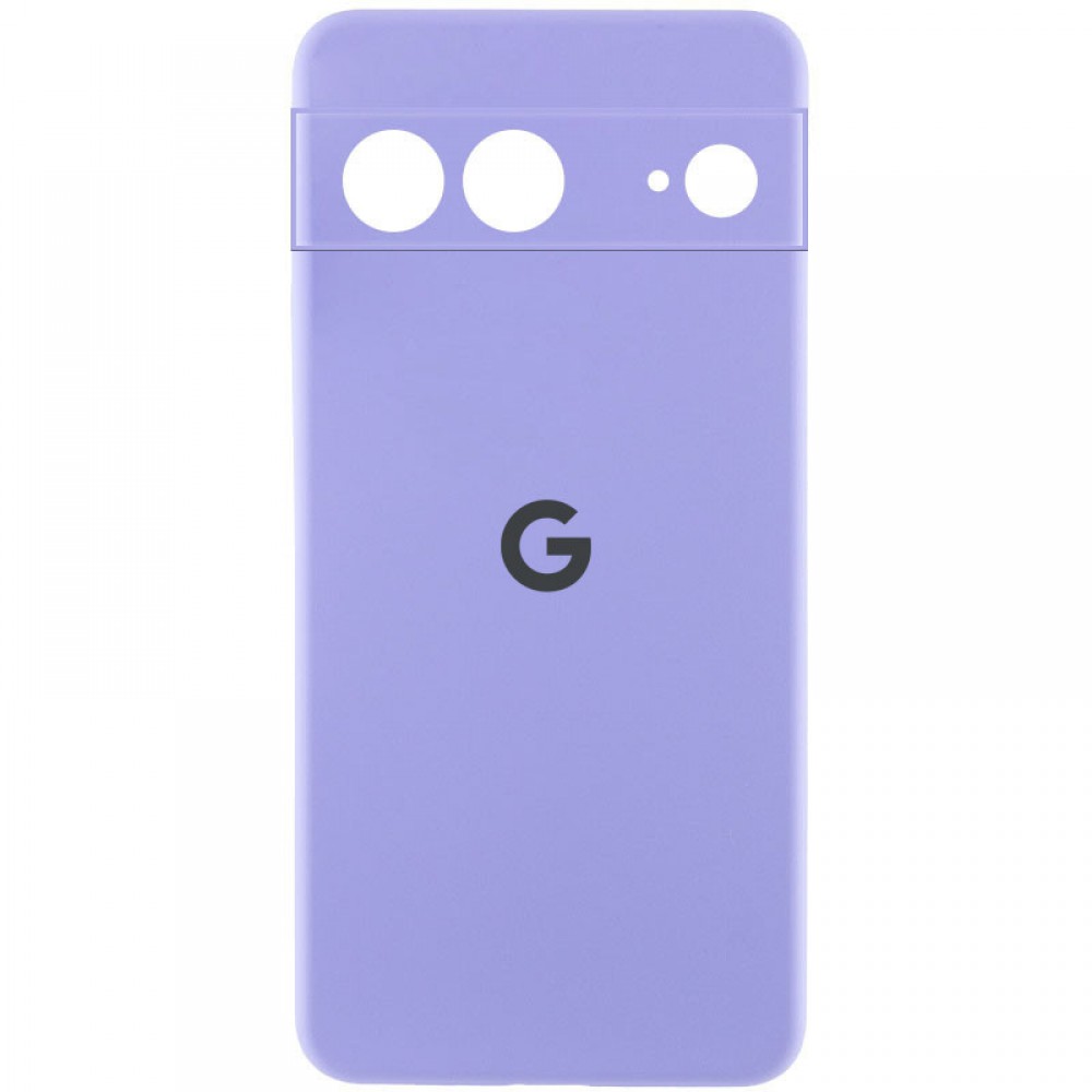 Чохол Silicone Cover Lakshmi Full Camera (AAA) with Logo для Google Pixel 7 Бузковий / Dasheen