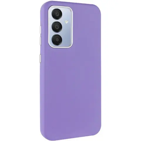 Шкіряний чохол Leather Case Metal Buttons для Samsung Galaxy S24+ / S25+ Light Purple
