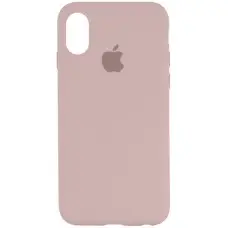 Чохол Silicone Case Full Protective (AA) для Apple iPhone X (5.8") / XS (5.8") Рожевий / Chalk Pink