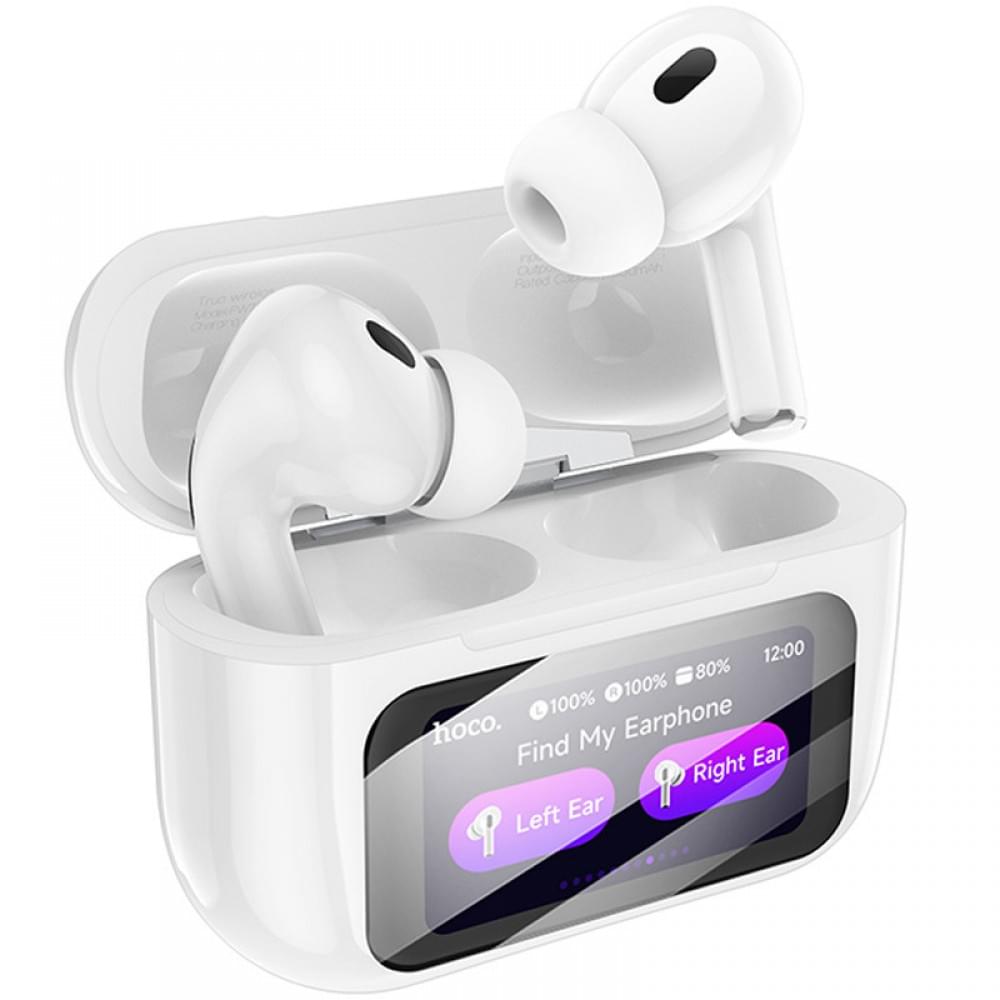 Бездротові TWS навушники Hoco EW72 Lite Soar with Touch Screen White