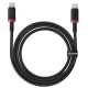 Дата кабель Baseus Dura Series Fast Charging Type-C to Type-C 100W (1m) (P10377803U01) Red / Black
