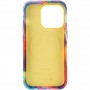 Шкіряний чохол Colour Splash with MagSafe для Apple iPhone 13 Pro (6.1") Yellow / Red