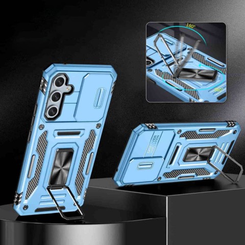Ударостійкий чохол Camshield Army Ring для Samsung Galaxy A35 / A55 Блакитний / Light Blue