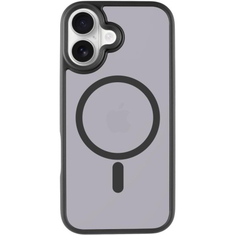 TPU+PC чохол Metal Buttons with MagSafe для Apple iPhone 17 (6.3") Чорний / Black