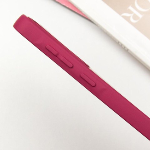 Чохол TPU GETMAN Liquid Silk Full Camera для Samsung Galaxy S24 FE Бордовий / Marsala