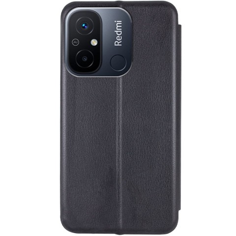 Шкіряний чохол-книжка Classy для Xiaomi Redmi 12C Чорний