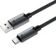 Дата кабель Acefast C19-04 USB to Type-C 3A (1.2m) Black