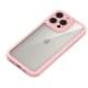 TPU чохол Transparent + Colour 1,5mm для Apple iPhone 12 Pro (6.1") Pink