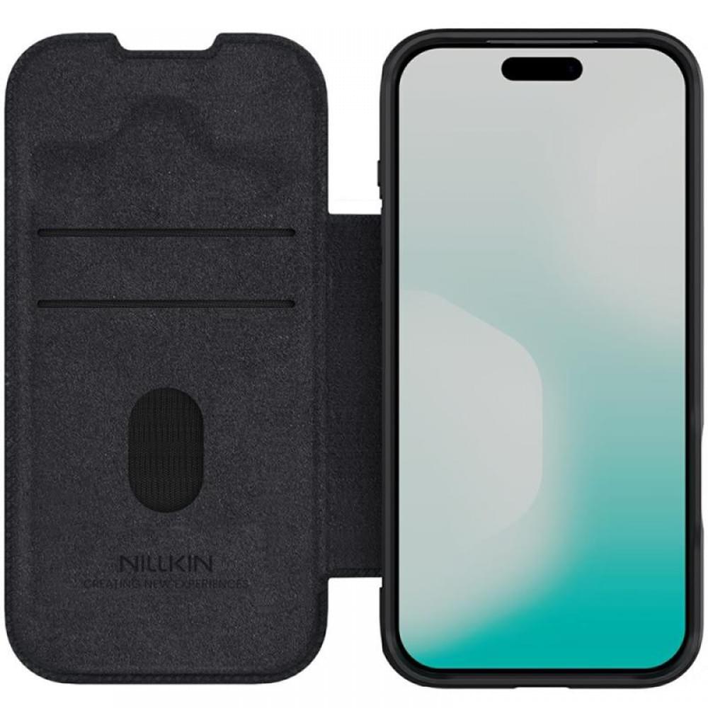 Шкіряний чохол-книжка Nillkin Qin Pro Camshield для Apple iPhone 17 Pro (6.3") Black