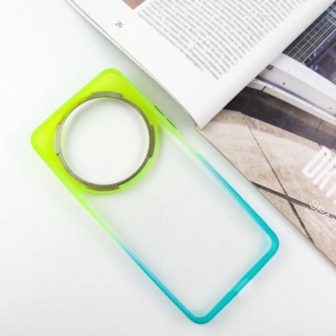 Чохол TPU+PC Fresh sip series для Xiaomi Redmi A3 Бірюзовий / Лимонний