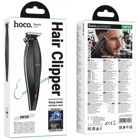 Машинка для стрижки волосся Hoco HP25 Electric 600 mAh Black