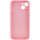 Чохол Silicone Case Full Camera Protective (AA) NO LOGO для Apple iPhone 15 Plus (6.7") Рожевий / Light pink
