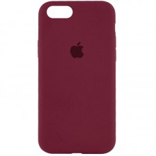 Чохол Silicone Case Full Protective (AA) для Apple iPhone 6/6s (4.7") Бордовий / Plum