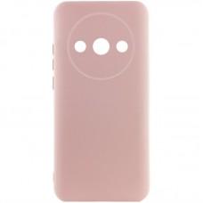 Чохол TPU GETMAN Liquid Silk Full Camera для Xiaomi Redmi A3 Рожевий / Pink Sand