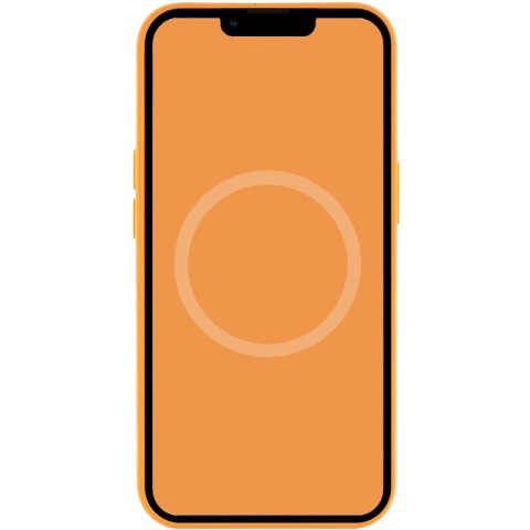 Чохол Silicone case (AAA) with Magsafe and Animation для Apple iPhone 13 Pro Max (6.7") Помаранчевий / Marigold