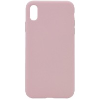 Чохол Silicone Case Full Protective (AA) NO LOGO для Apple iPhone X / XS (5.8") Рожевий / Pink Sand